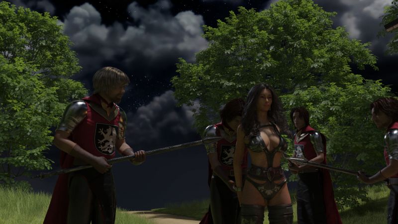 Come Along Now
The guardsmen surrounded Alys and pointed their spears at her.

The Captain locked her wrist in chains.

Alys stared into the distance, still trying to find something she could have done to save Ryanne.

"Come along, now.  We don't want any trouble."

(Slightly different version posted previously.)

Next image is [url=https://www.thefantasiesattic.net/attic/cpg/displayimage.php?pid=42567]here.[/url] Previous image is [url=https://www.thefantasiesattic.net/attic/cpg/displayimage.php?pid=42562]there.[/url]

Story starts at [url=https://www.thefantasiesattic.net/attic/cpg/displayimage.php?pid=42512]this image.[/url]
