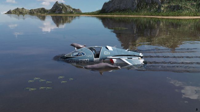 On the Way North
The ship headed steadily North through the relatively calm waters.

Dolphins quickly joined them to surf in the craft's small wake.

Eve was encouraged by the more recent Earth sea life that had been introduced as part of the terraforming.  She had dreaded that there were only prehistoric fauna in the waters in which she would be working.

Next image is [url=http://www.thefantasiesattic.net/attic/cpg/displayimage.php?pid=38630]here[/url].  Previous image is [url=http://www.thefantasiesattic.net/attic/cpg/displayimage.php?pid=38620]there[/url].

Story starts at [url=http://www.thefantasiesattic.net/attic/cpg/displayimage.php?pid=37772]this image[/url].
