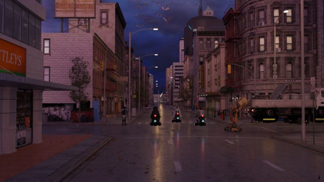 Through Downtown
"That's the lab up ahead," Willy said.

The downtown was empty except for the police and garbage crews.

Next image is [url=http://www.thefantasiesattic.net/attic/cpg/displayimage.php?pid=39555]here[/url].  Previous image is [url=http://www.thefantasiesattic.net/attic/cpg/displayimage.php?pid=38837]there[/url].

Story starts at [url=http://www.thefantasiesattic.net/attic/cpg/displayimage.php?pid=37772]this image[/url].
