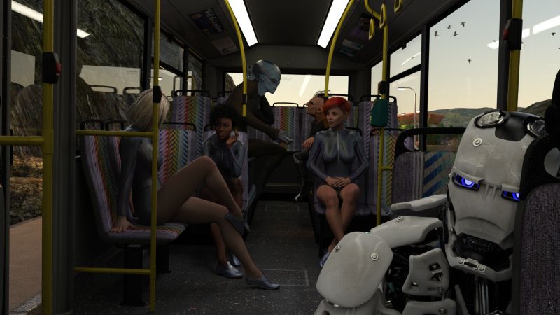 Sea Monsters?
Monica said, "This morning's news had sighting of large, non-paleo and non-native fauna in the unterraformed seas.  Very large somethings.  Only shadows in the satelite scans."

"But, seriously, sea monsters?  How large is very large?  Two meters?  Wouldn't the paleofauna have eaten them by now?"

Eve listend without comment.

18-SOL already knew.

"One minute to dock stop," said the bus.

Next image is [url=http://www.thefantasiesattic.net/attic/cpg/displayimage.php?pid=40835]here[/url].  Previous image is [url=http://www.thefantasiesattic.net/attic/cpg/displayimage.php?pid=40824]there[/url].

Story starts at [url=http://www.thefantasiesattic.net/attic/cpg/displayimage.php?pid=37772]this image[/url].
