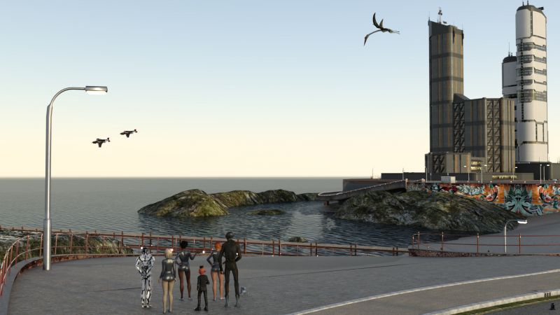 To the Docks
"That's an incredibly long pier," said Monica with a a sigh.

Karolina added "I wonder why the bus doesn't go down to the pier at least."

"Your legs are five times longer than mine," sent 6-BLUE-2, "and you don't have to worry about charging."

Eve signalled an eye roll.

Next image is [url=http://www.thefantasiesattic.net/attic/cpg/displayimage.php?pid=40877]here.[/url] Previous image is [url=http://www.thefantasiesattic.net/attic/cpg/displayimage.php?pid=40835]there.[/url]

Story starts at [url=http://www.thefantasiesattic.net/attic/cpg/displayimage.php?pid=37772]this image.[/url]
