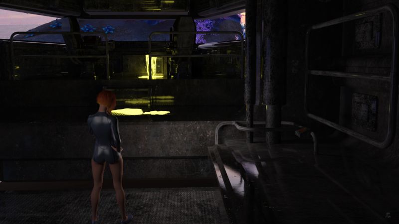 Inside the Shuttle
She climbed onto the shuttle's loading ramp and saw immediately that the light source was luminescent puddles and streaks in the ship's cockpit.

Eve had brought neither protective nor collecting equipment and so decided to leave this material for the return trip if she had time as she had specific locations she was to survey further upstream.

Next image is [url=http://www.thefantasiesattic.net/attic/cpg/displayimage.php?pid=40994]here.[/url] Previous image is [url=http://www.thefantasiesattic.net/attic/cpg/displayimage.php?pid=40992]there.[/url]

Story starts at [url=http://www.thefantasiesattic.net/attic/cpg/displayimage.php?pid=37772]this image.[/url]
