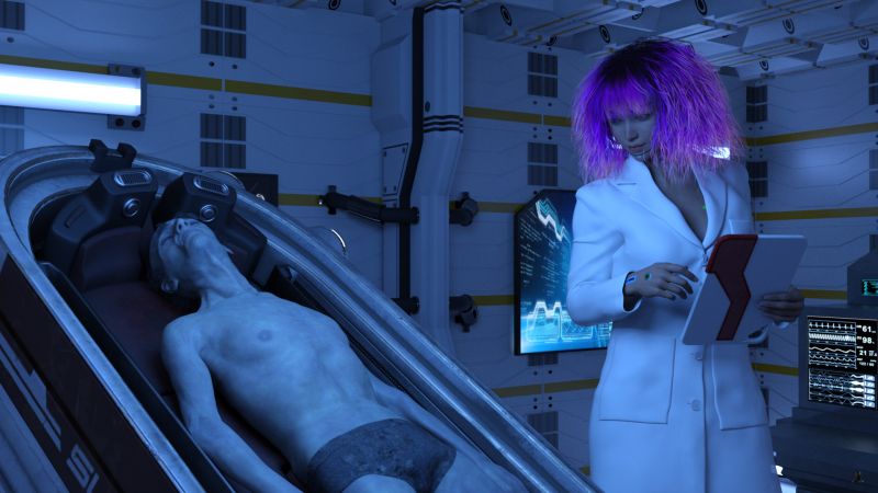 An Unusual Response - AC winner 08/20/22
The mad-as-a-hatter cyborg Silver had found a coffin which contained a more-or-less intact body.  She was convinced she could reanimate it with her latest discovery.  Once she'd put the odoriferous thing on the medbed, however, the instruments showed both a pulse and respiration.  How could something so dead be breathing?  
