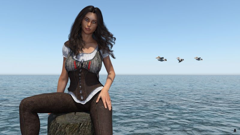 Alys does love a good fight
She just can't stop brawling.  Ah, well.  She's pretty anyway, even with a busted lip and a bruised cheek.
