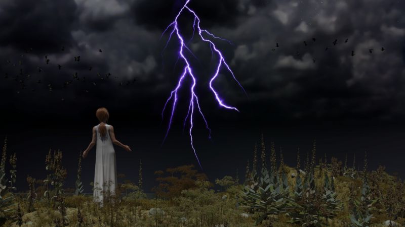 Ceridwyn - Calling the Storm - AC winner 03/12/22
The Wheel of the Year had turned eleven times since Ceridwyn had been taken in by the Druids.  It was her final test. 

She dressed in her novice robes, climbed the hill and began the incantation.  Her friends the crows scattered as the wind rose.

As she completed the cant and gestures, a bolt split the sky over the sea.

And the thunder rolled.
