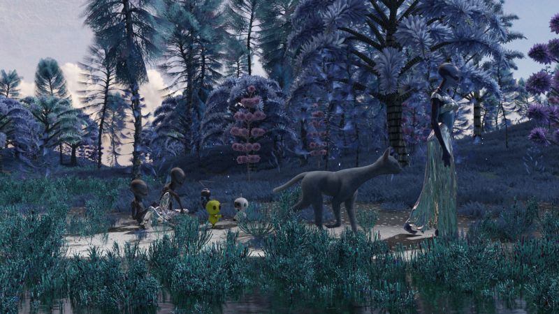 "Isn't that ..."
"Isn't that Princess Ravina?" ask one of the boys.

"Stupid!  Of course it is!  Who else has a Pooka?" replied the other.
