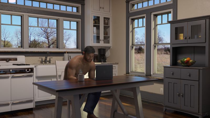 The Day After St. Patrick's Day - Reading The News
Mike was reading the news , having his coffee, when there came a knock at the back door.
