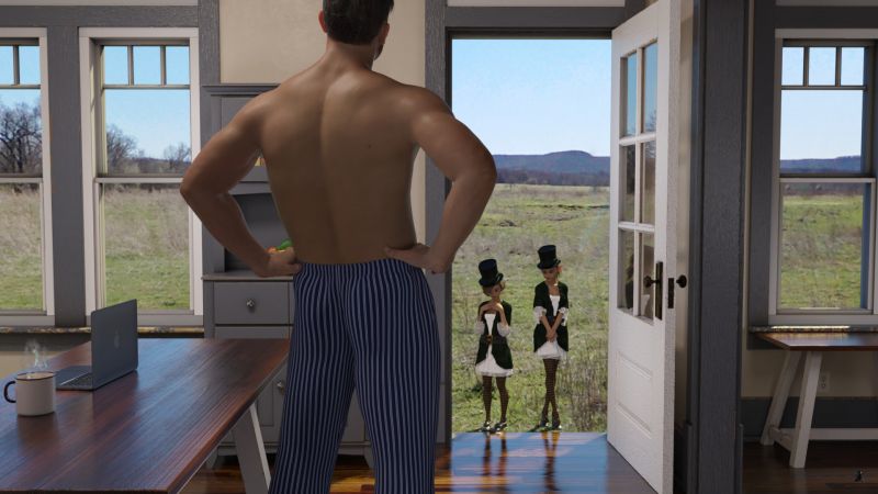 The Day After St. Patrick's Day - Visitors
Mike recognized the pixies who two years before had claimed to be leprechauns in that field.  He thought perhaps that had just been a dream.

"You didn't come back last year," said the little one.

"We decided to visit since you also didn't come this year either," said the taller one.  This was relative as she was only perhaps three feet in height.

Reluctantly Mike said, "Come in."
