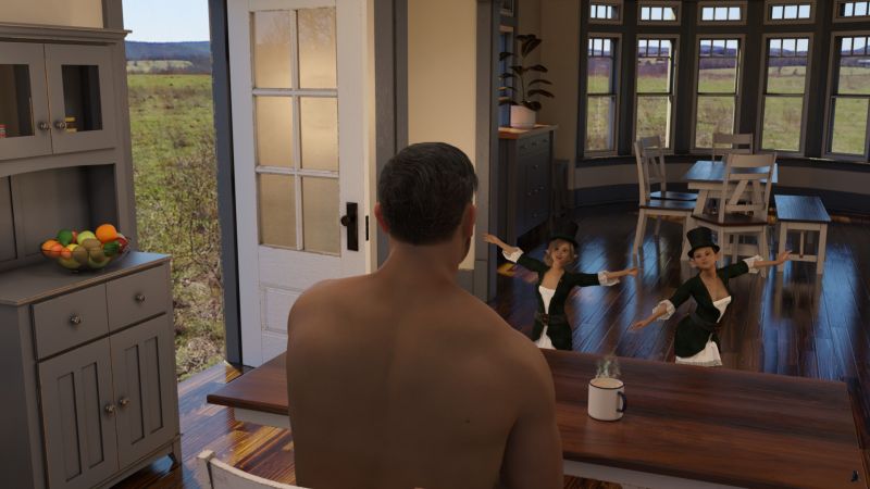 The Day After St. Patrick's Day - Pixie Joy
"OK," said Mike.  "Back to the same field?"

"Will you really?" both Kari and Rekka asked at the same time.

"I guess," Mike said.  "if I'm not just hallucinating ."

Both pixies began to dance around, clearly overjoyed with this answer.

"Come to the Hollow beyond the field after dark," Rekka said.

