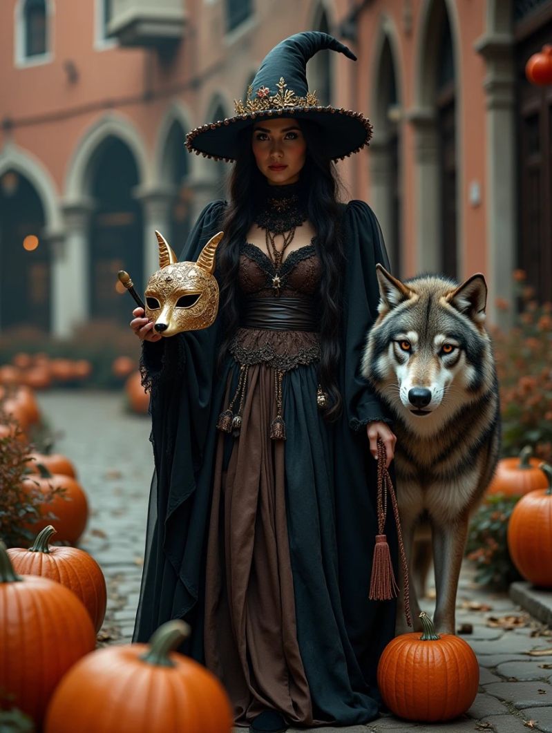 Sorceress
Witch in front of the door that accesses the carnival.
