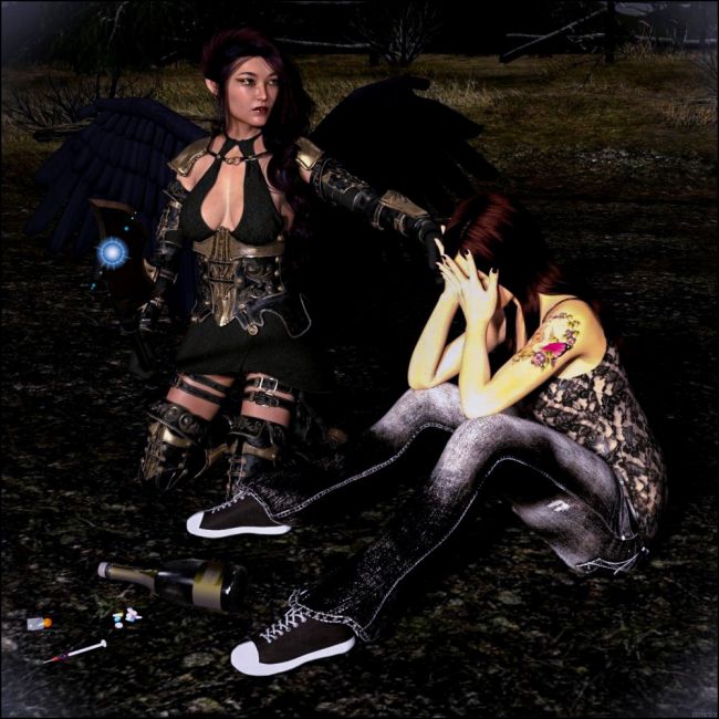 Not this way...
When Death doesn't wanna take someone...
