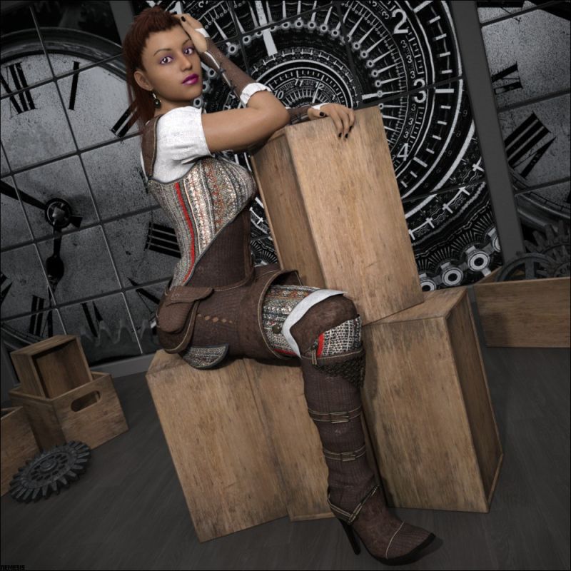 Steampunk girl
