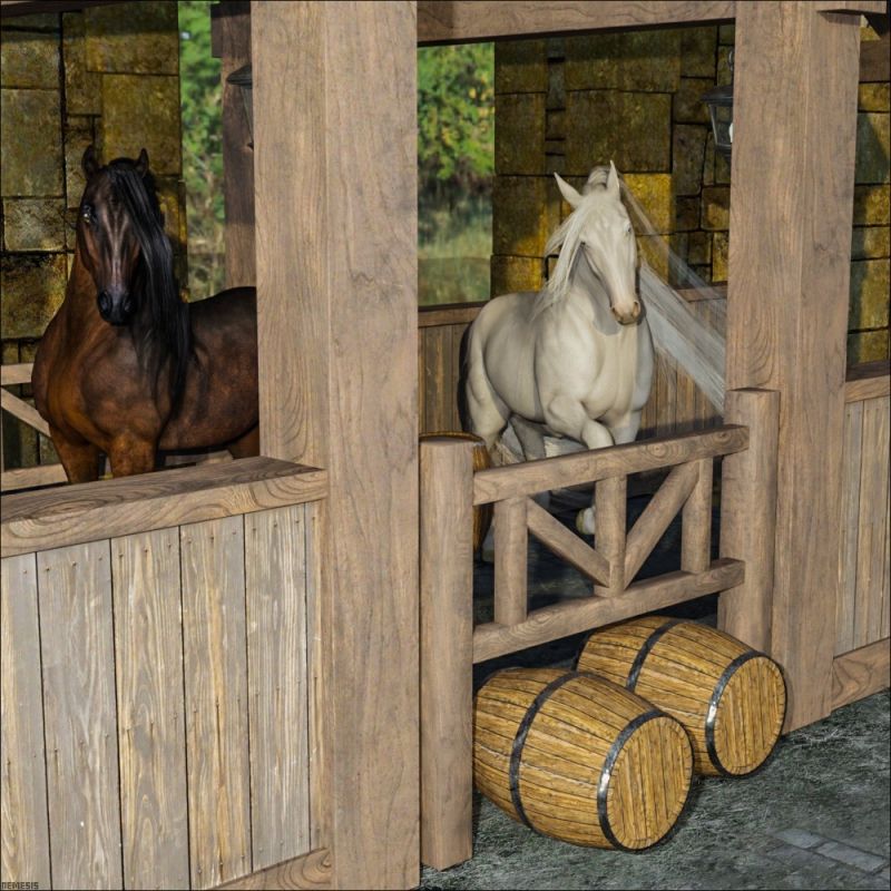 Horse stable
