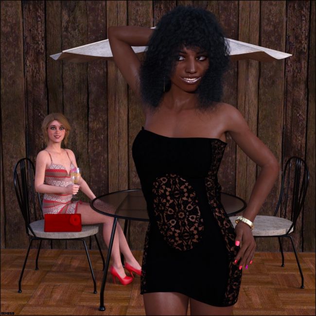 Top model on vacation
