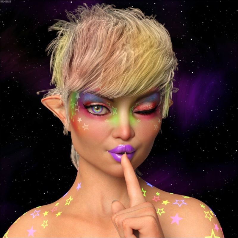 I am a falling star
But don't tell it anybody: we are pure energy, we live in Space, but sometimes we take a human form and come to Earth. I have secret mission... What's my mission? Well, if I tell you it's not secret anymore!
