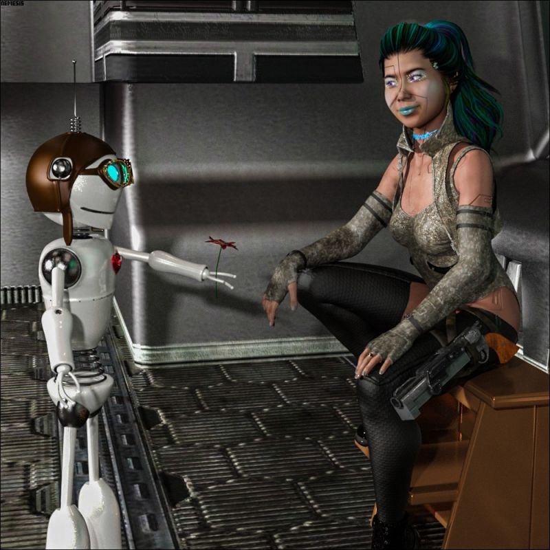 A robot in love
