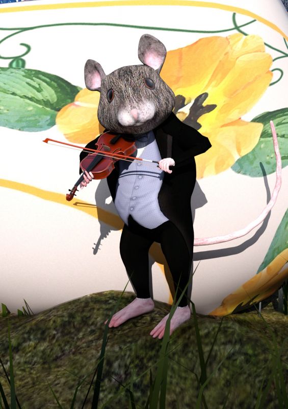 A mousey virtuoso
In his spare time, Squeeky plays his violin. He's quite good at it
