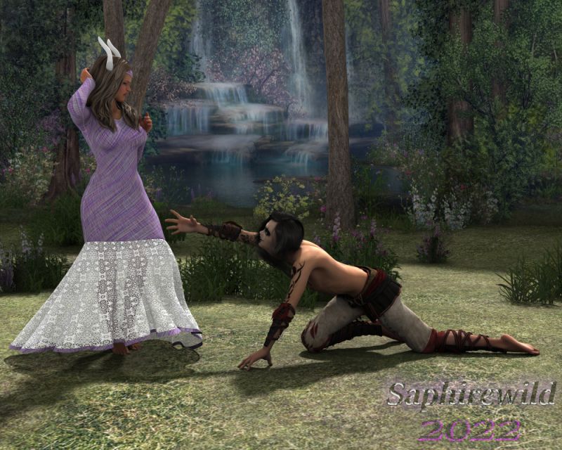 Oh Sherrie I Am In Love
~TOTW Winner Wk of 4/2/22~

Sherrie would never even look twice at Damon if he weren't on his knees begging her to notice that he was in love with her.
Keywords: love horns demon TOTW Winner