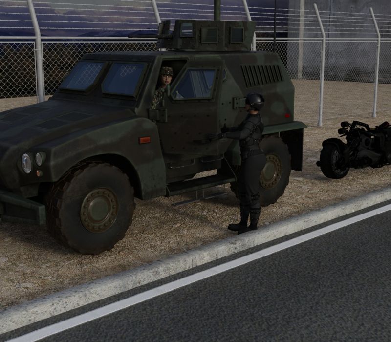 Busted
"License, registration and proof of insurance Speedy."
