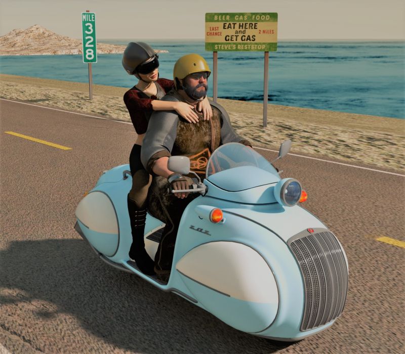 Hefty Rider - FA winner 09/11/21
Me and my sweet cutie honey on a ride up the coast. We decided to bring my nice girl friend along.
