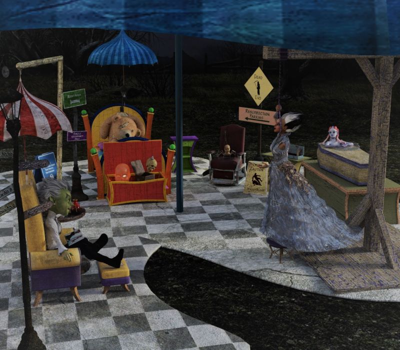 Waiting for the Nurse
I think I have stretched long enough.
I think I have been in the ice bath to long, my tentacles are frozen.
We have to wait for the nurse.
Why?
Because she said to wait.
What, are you afraid of the nurse?
Yes!
Why?
Because when I argue she hides my little red bottle of medicine.
