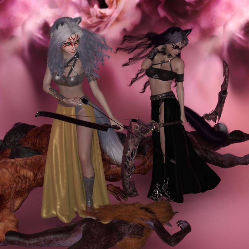 Cordwood
Testing the markings ..  also sisters decided to go have some fun and stack a few demons like cordwood. 
