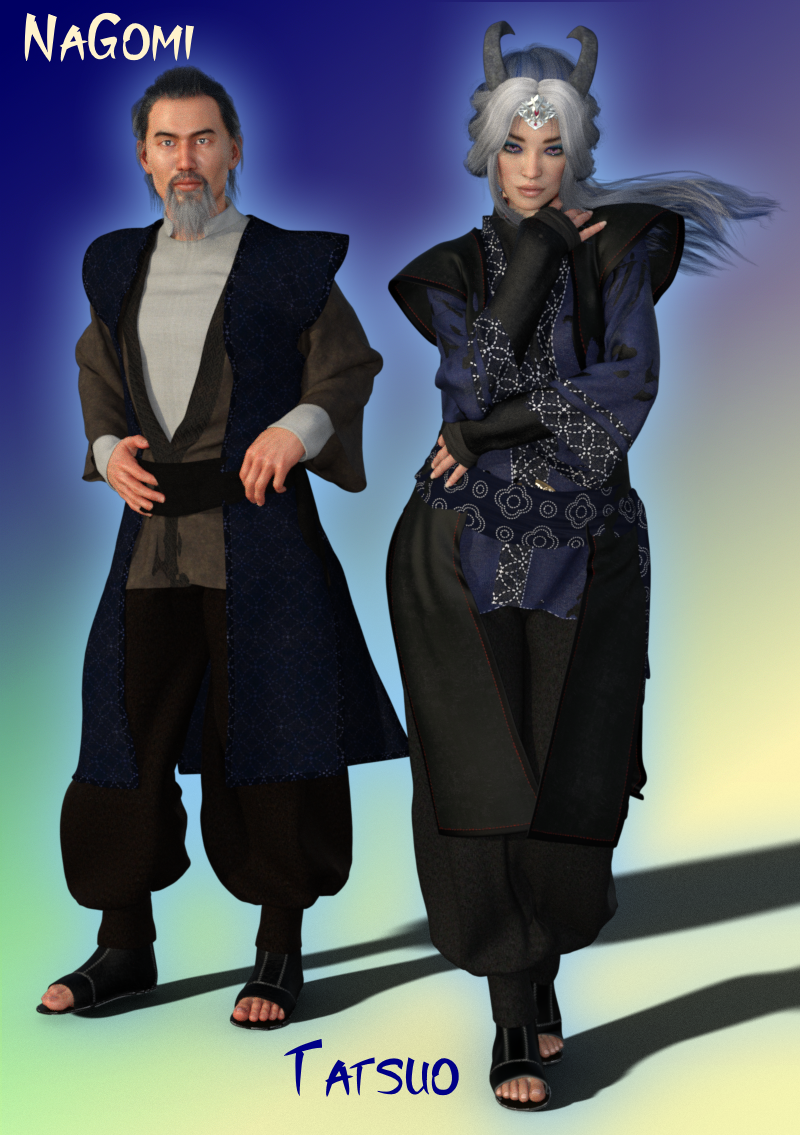 The Masters 
One the head priest and the other the master of the associated dojo. The one place all the characters come to. 
