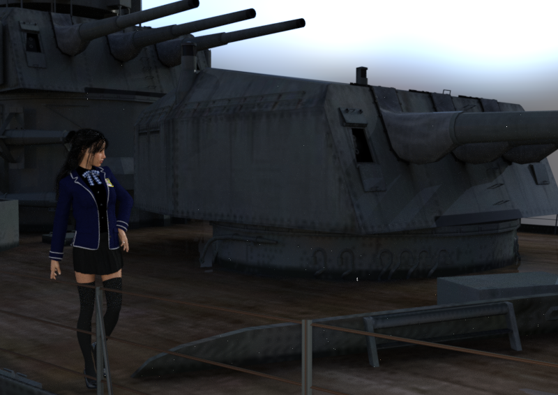 Walking the deck
Seriously amazed at the close in detail on these.  Has some scale issues but not enough to be bothered by 
