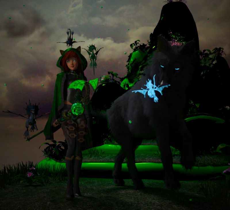 Playing in the night - FA winner 03/20/21
Sorry about that wi fi dropped during upload. Sensei and Tabby channeling a little Ancient Magus Bride .
