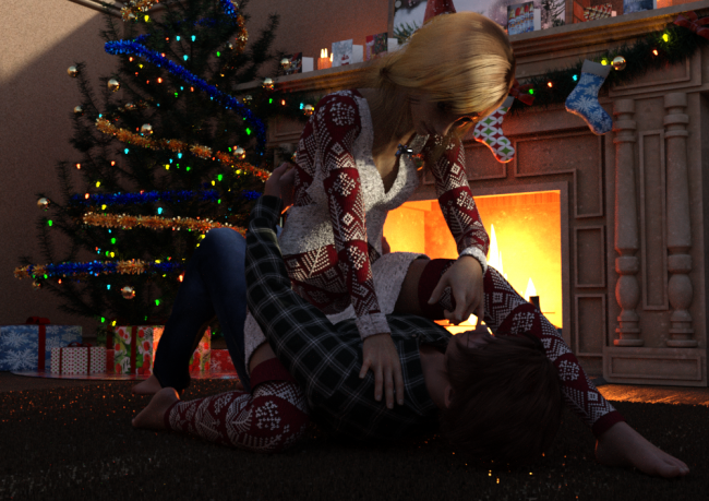 First Christmas
Was in a cute romantic mood.. 
