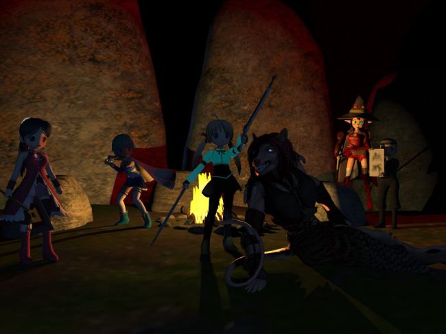 Campsite Reactions
Believe it or not, Most of them have green eyes. 2 red hair, no dark elves but I do have a rat!

Enjoy
