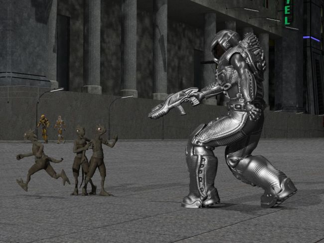 Warez yer Mask
Just playing with Fon, my Midnight_Stories prize and 3dc's city.

 I hope you enjoy.  Cheers  8 )
