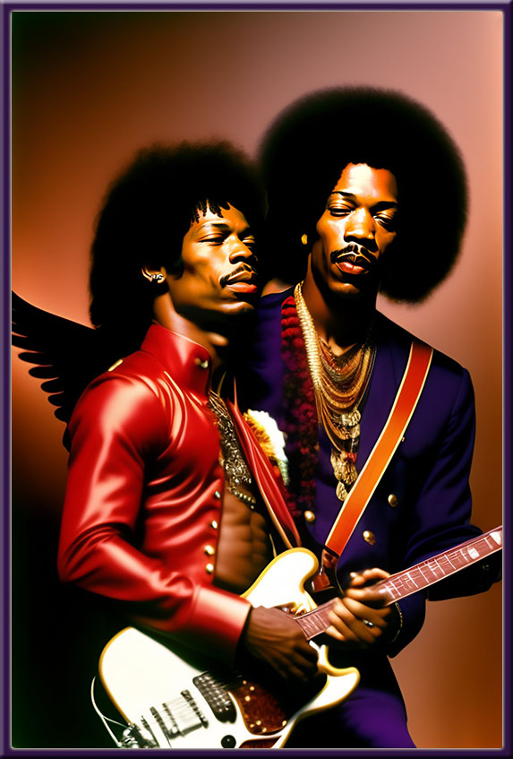 ~Jimi & Ty~
This one goes out to one of my very best childhood friends. We were known in the hood as Bassman & Rhythm, and of course our idol was Jimi Hendrix.
Keywords: Jimi Hendrix