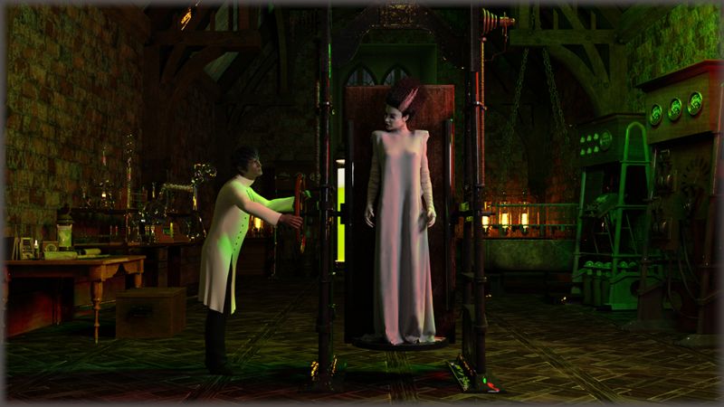 Franks Bride 
Keywords: Frankenstein Bride