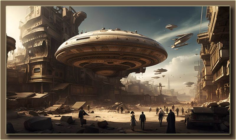 Day After Tomorrow
The question was, "Will the come in peace"?  I guess now we know
Keywords: Alien Invasion 