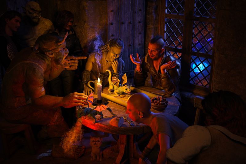 1st Place~There Be Dragons
Uther had not been seen at the Octopus Inn for over two years; his friends and other locals at the establishment presumed he was just in a sulk because no-one took him seriously about the maps; in actual fact he was out gathering evidence to support his assertion.  When the maps said ‘There Be Dragons’, there really were Dragons.

Today he returned…

Keywords: Dragons