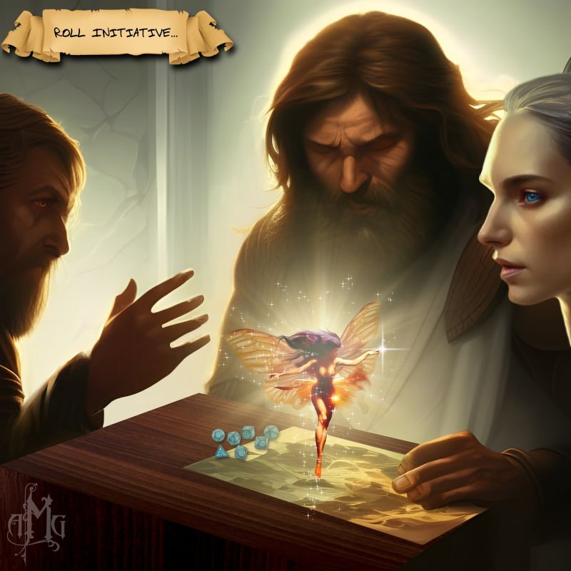 Dungeons and Dragons
Imagine a wizard, a dwarf, an elf and a pixie playing dungeons and dragons
Keywords: Dungeons dragons