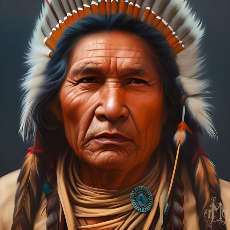 Chief Joseph
Joseph was a leader of the Wal-lam-wat-kain (Wallowa) band of Nez Perce Indians. Born on March 3, 1840 Joseph died on September 21, 1904. 
Keywords: Indian, Joseph