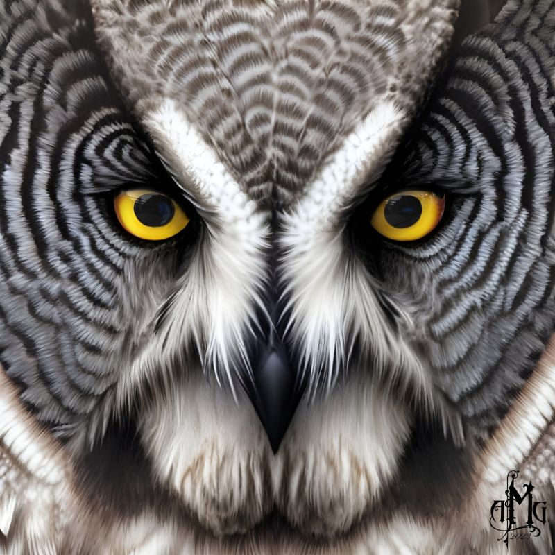 Great Grey Owl
I made this piece for my better half. She has decided to play D&D with my brother, sister in law and I. She decided to play a half orc ranger with an owl as a animal companion which I feel is a really good choice for her. so this was literally done with one tool, the opaque watercolor tool. zoom in and look close.
Keywords: Owl.