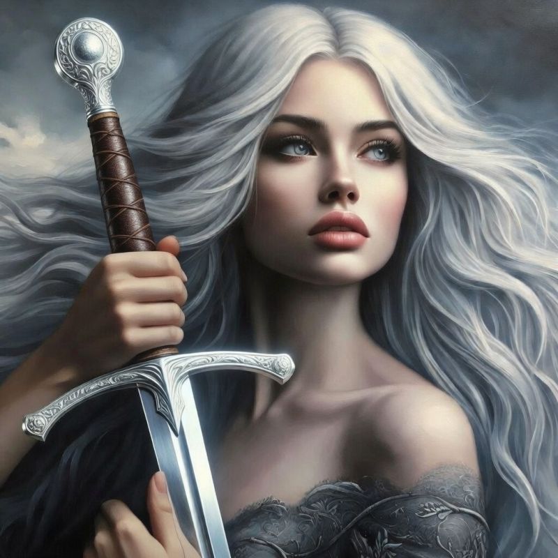 The Swordsmith - Mithril
Also called true silver, Mithril is a rare ore which is light and incredibly durable. It is a metal favored by the elves. 
Keywords: Swordsmith