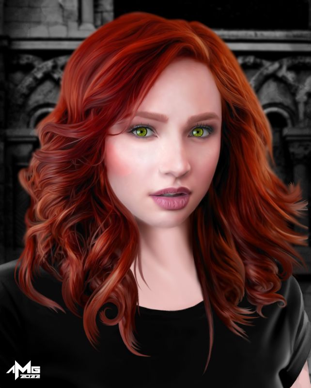 Red head #15
yes I know that I haven't posted redhead #14 but that one is private. I obsessed over the hair on this one. I hope you all enjoy.
Keywords: redhead woman hair