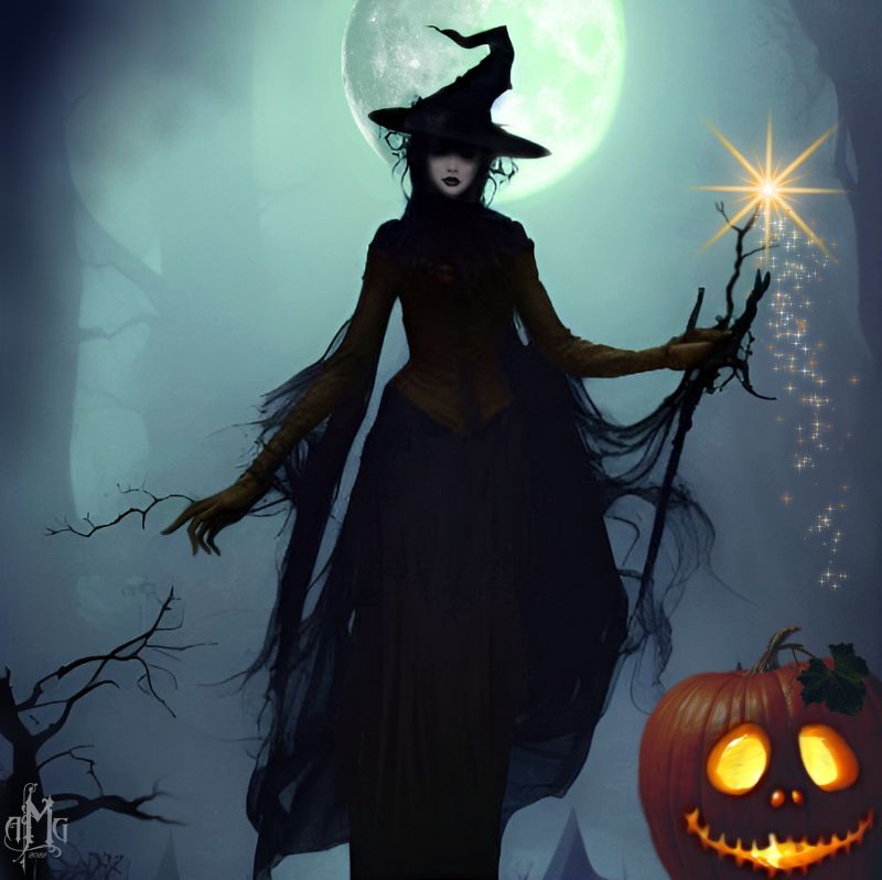 Things that go bump in the night
I just wanted to wish everyone a happy Halloween or a bountiful Samhain if you prefer. 
Keywords: witch Halloween Samhain