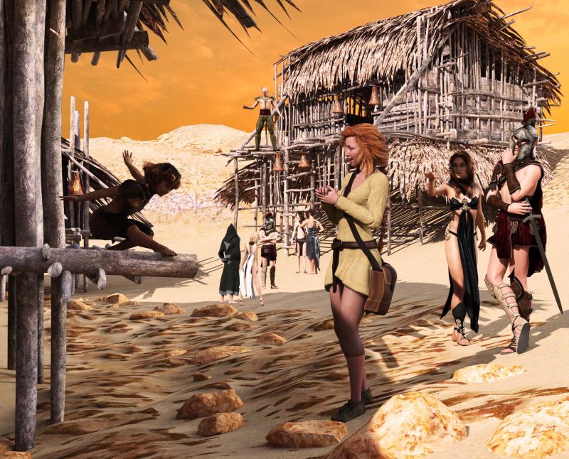 The Streets of Gellis
~Art Challenge Winner Wk of 4/30/22~

When visiting a new land, it is always a good idea to research the local customs and culture before you travel rather than jumping in head-first.
Keywords: Art Challenge Winner