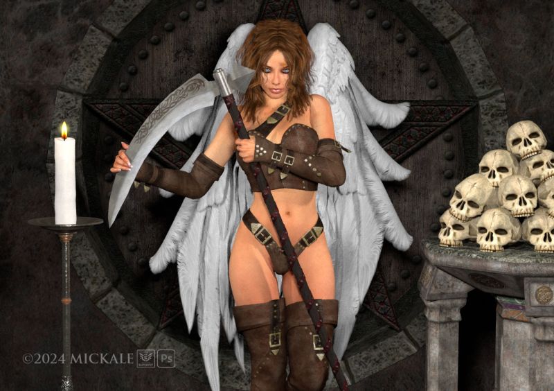 The Bone Collector
"She's looking for a few more specimens..."

thanks for looking, enjoy.
