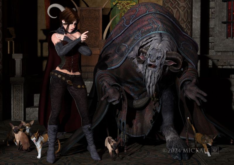 New Lair-Warming Guest List ~ TOTW 11/16/24 ~
~TOTW Winner Wk of 11/16/24~

"I asked you not to invite that demon witch to my new-lair-warming-party!"
"I know, dear, but she is your mother."
"Yeah, but, dammit dad, she called me a 'crazy-demon-cat-lady!"
"Well in all fairness, darling, you do have several of those creatures. oh, and sorry about that one I stepped on."
"Dad, what!

thanks for looking, enjoy.
