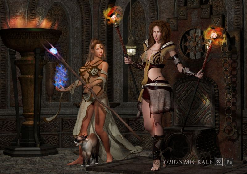 The Witch and her Apprentice
"But, madame, I am not ready!"
"You will be. You will be."

thanks for looking. enjoy.
