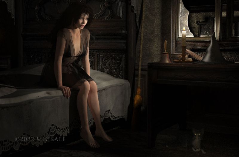 Halloween again?
After a few hundred years, the witch was experiencing a little burn-out  --- 
"I liked it better when we got to eat the children instead of feeding them candy...I mean, I want candy."
