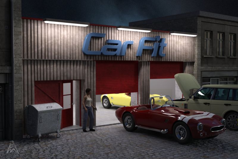 Car Workshop by Night~TOTW Wk of 7/13/23
~TOTW Winner Wk of 7/13/23~
The car workshop, the buildings next to it and the garbage bin (rigged) I created all in Blender. The Car workshop was more or less a request of a friend. Maybe I will make a freebie of car workshop later.
Keywords: TOTW 7/13/23 car workshop night woman