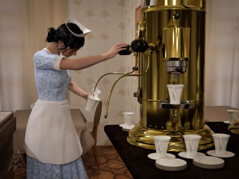 Coffee Time
It is coffee time.

Daz Studio Iray render.
Keywords: coffee