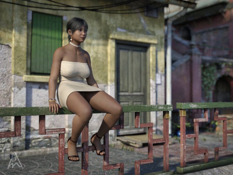 Dreaming
Dreaming of a bench.

Used:
Jessie For G8/G8.1 Female by Passion3D
Hollie Hair for Genesis 8 and 8.1 Females and Genesis 9 by BirthStone (Daz3D)
dForce Axya Casual Outfit for Genesis 8 Females by Val3dart (Daz3D)
dForce Coldhearted Outfit for Genesis 8 Female(s) by peache (Daz3D)
Streets Of Asia by Stonemason (Daz3D)
SY Clothing Breast Helper Genesis 8 Female by Sickleyield (Daz3D)
Pose by me
Keywords: Asia sitting female